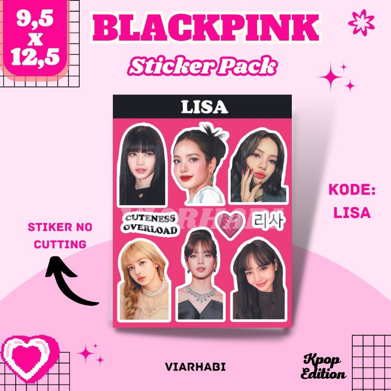 Jual STIKER BLACKPINK JENNIE LISA JISOO ROSE EDITION// STIKER KPOP ...