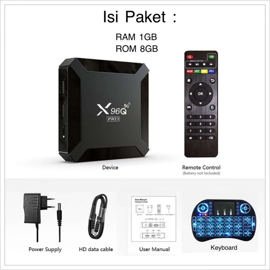 Jual Set Top Box Digital Android X96Q PRO / STB Android TV BOX X96Q PRO ...