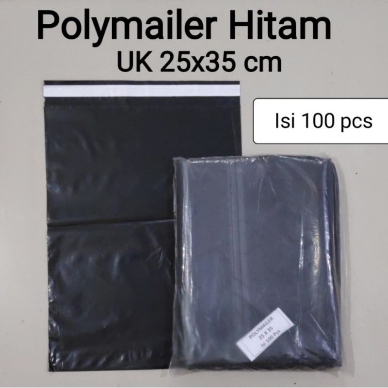 Jual Polymailer Uk 25x35 100pcs Plastik Packing Lem Hitam Plastik Lem Plastik Baju Shopee 9427