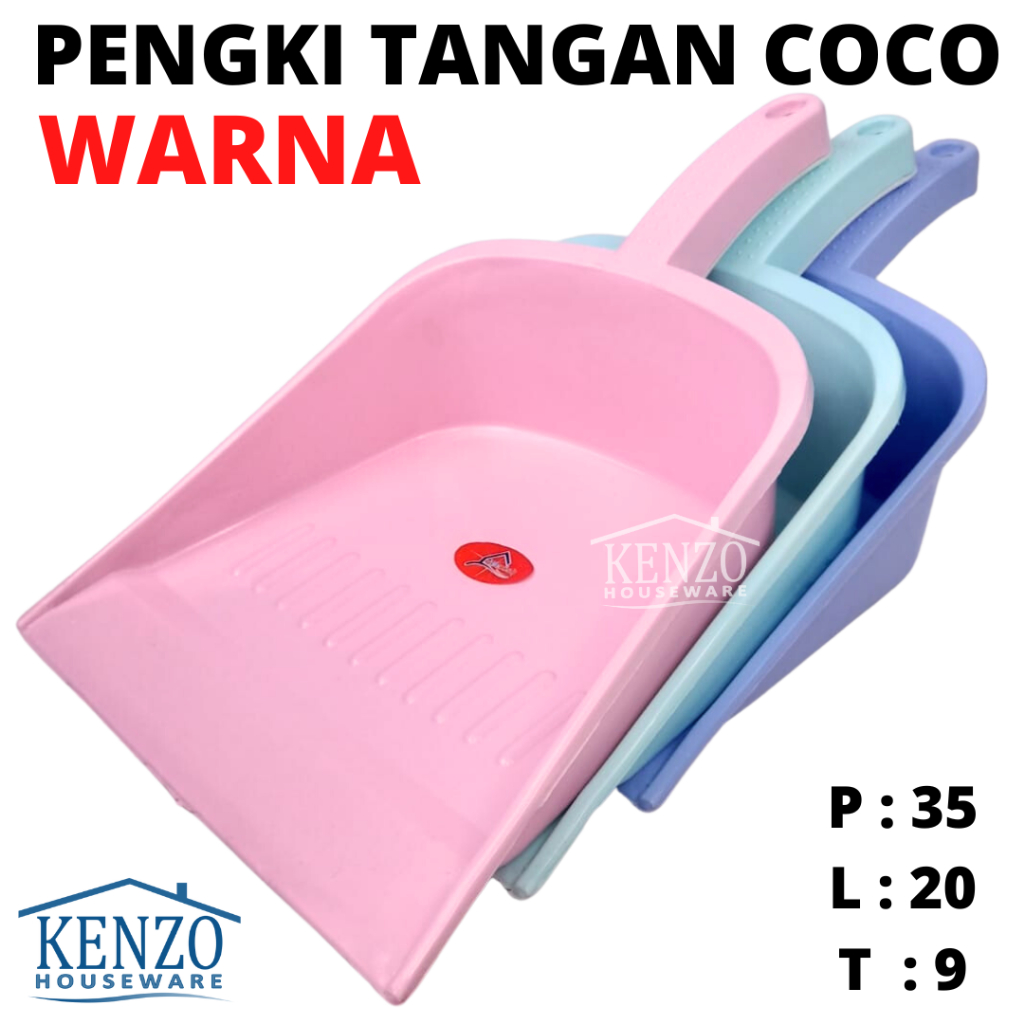 Jual Pengki Tangan Serok Skop Sekop Sampah Dustpan Plastik Gengam Warna