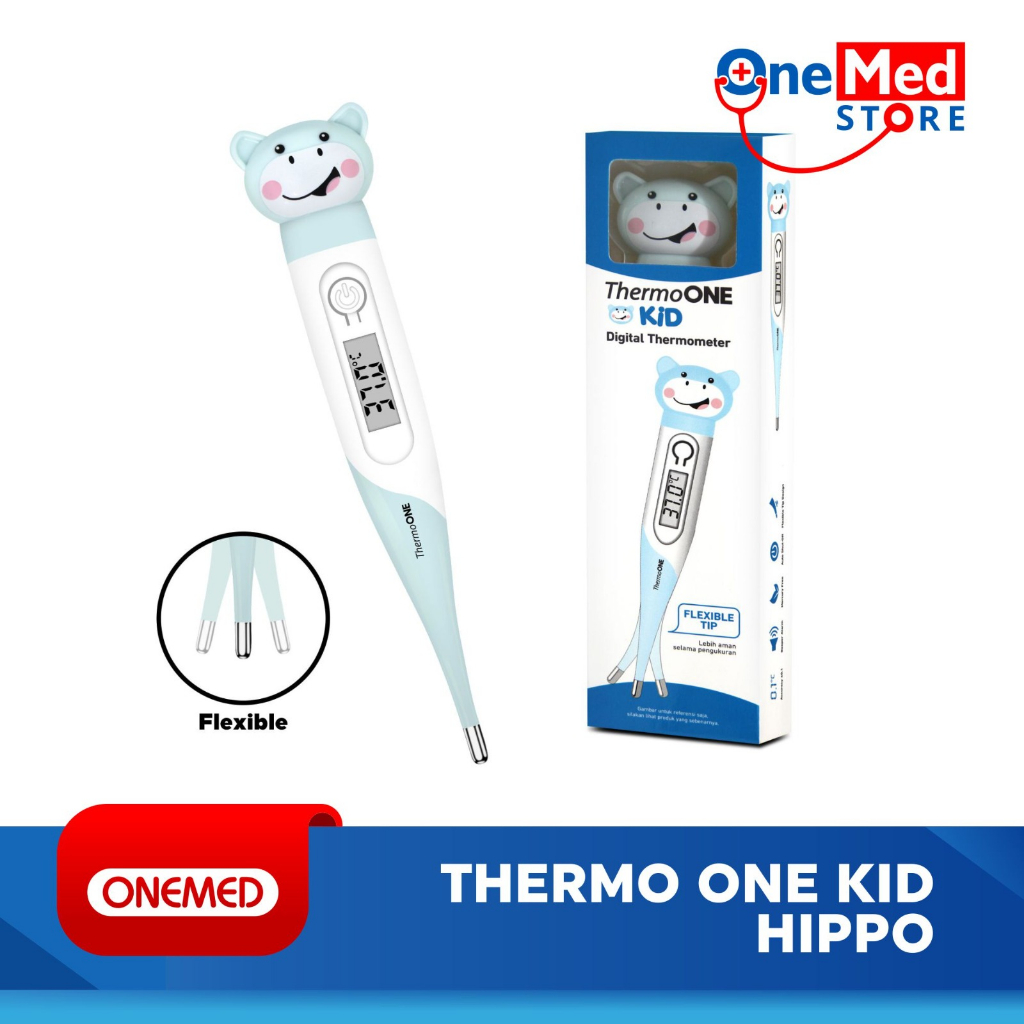 Jual Thermometer Digital Kid Hippo ThermoOne Onemed | Shopee Indonesia