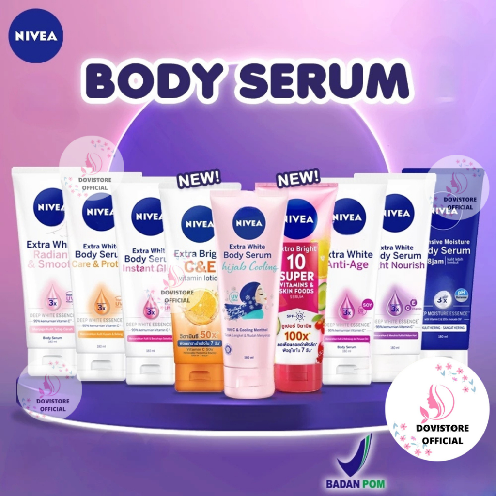 Jual Nivea Body Serum Extra White Bright Night Nurish Care And