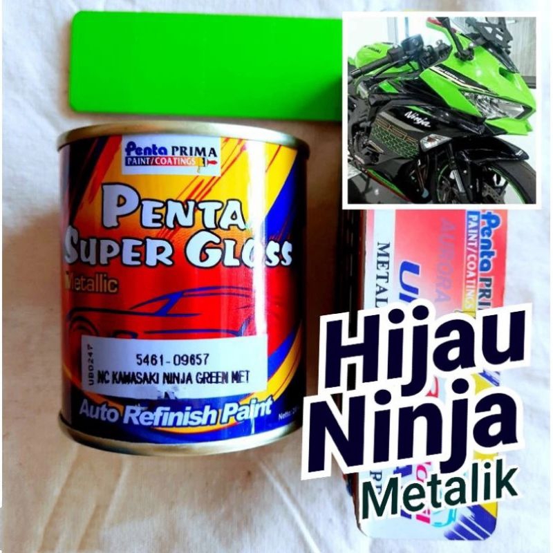Jual Cat Hijau Ninja Metalik Penta Super Gloss NC Kawasaki Ninja Green