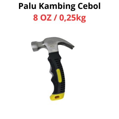 Jual Palu Kambing Mini Cebol Martil Kecil 8 Oz 0,25kg Claw Hammer ...