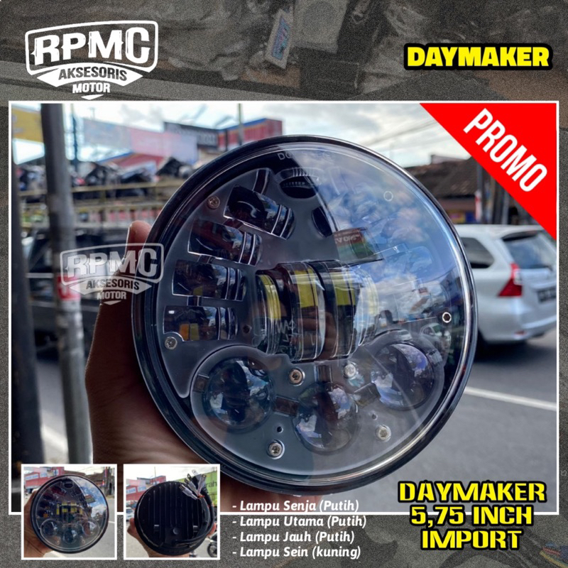 Jual Lampu Depan Daymaker Rx King New Ltc Kotak Set Batok Mata Led Gl Win Gl Pro Max Rxs