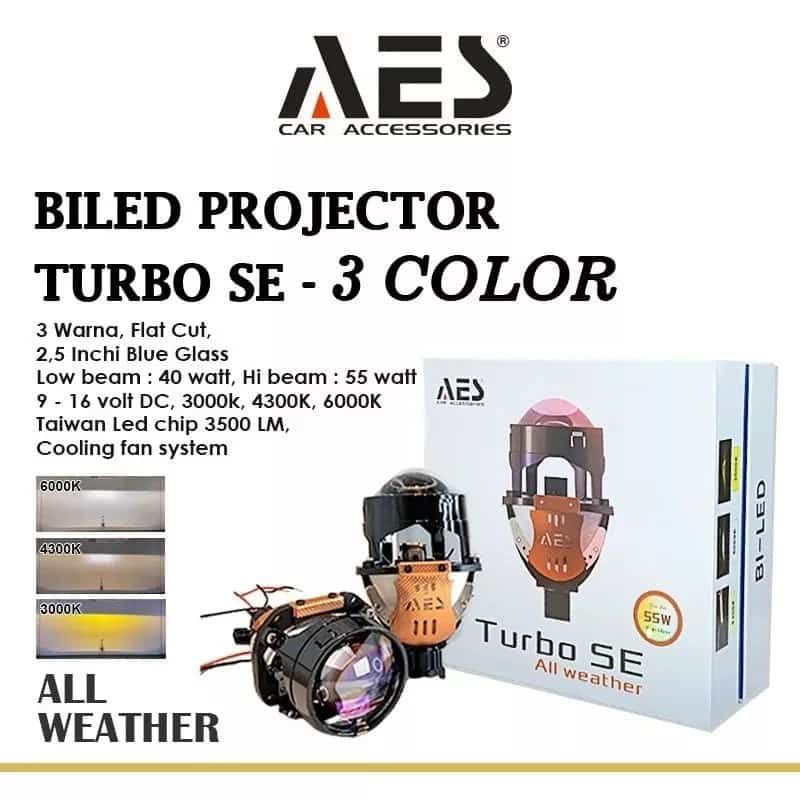 Jual PROJECTOR Biled AES Turbo SE 2.5 Inch 3 Warna TBS AES - Sepasang ...