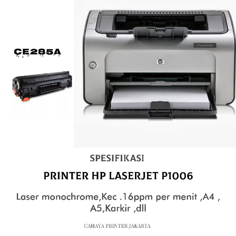 Jual Printer Hp Laserjet P1006harga Termurah Shopee Indonesia 9298