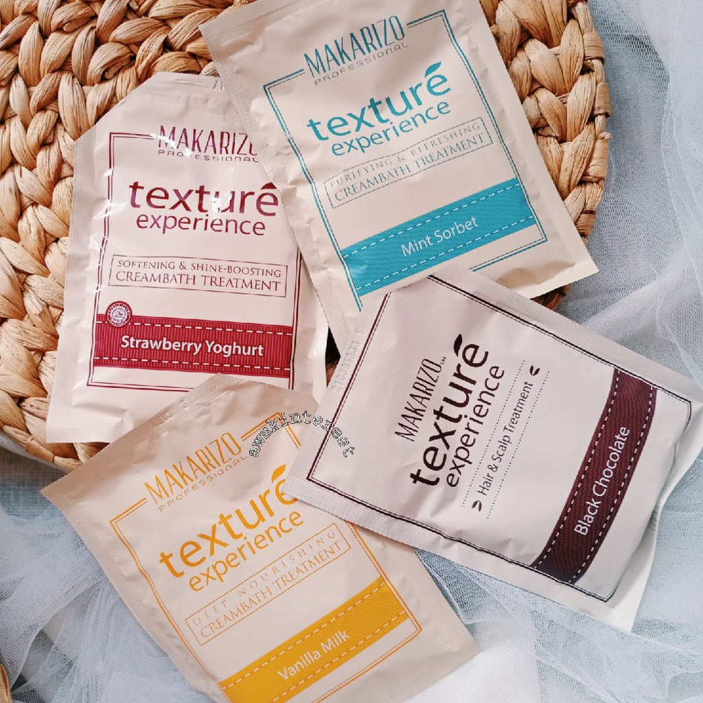 Jual Makarizo Texture Hair Mask Sachet 60gr Shopee Indonesia