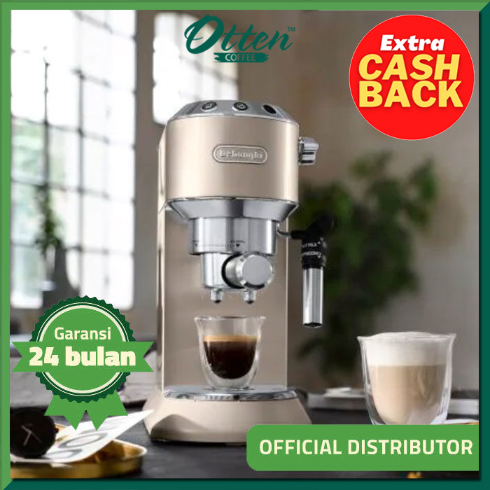 Jual DeLonghi Dedica Metallics Pump Espresso Coffee Machine EC785.BG