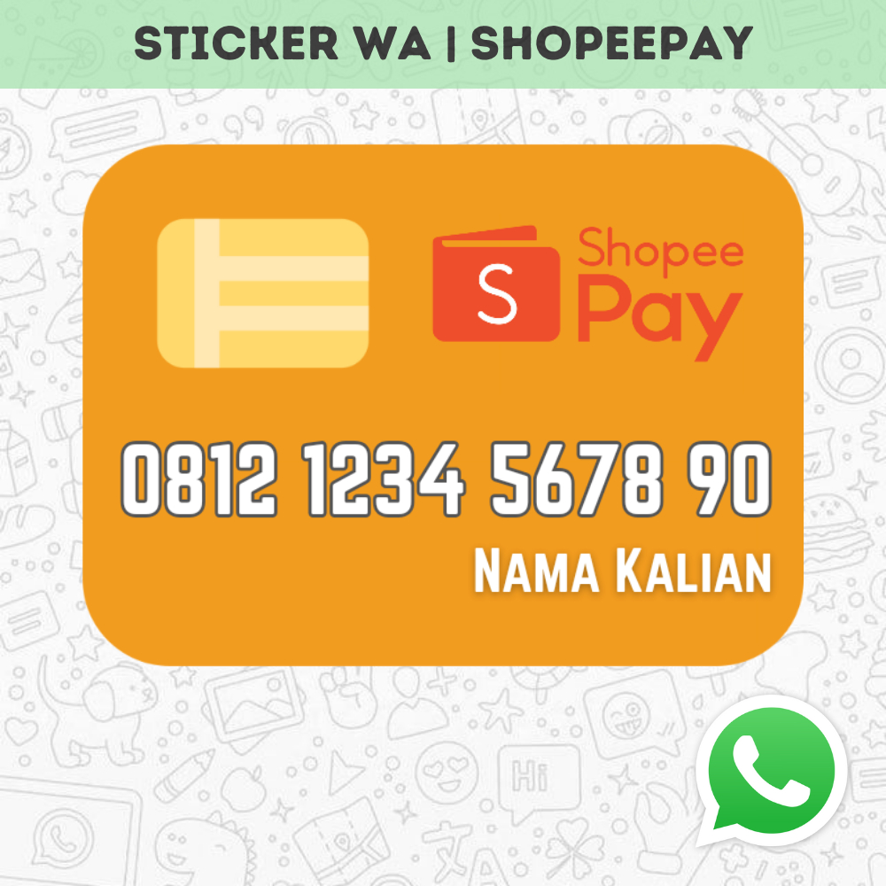 Jual STICKER WA SHOPE3P4Y | Shopee Indonesia
