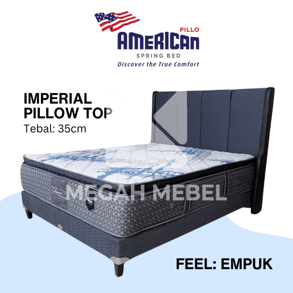 Jual Spring Bed American Pillo Tipe Imperial Pillow Top Shopee Indonesia