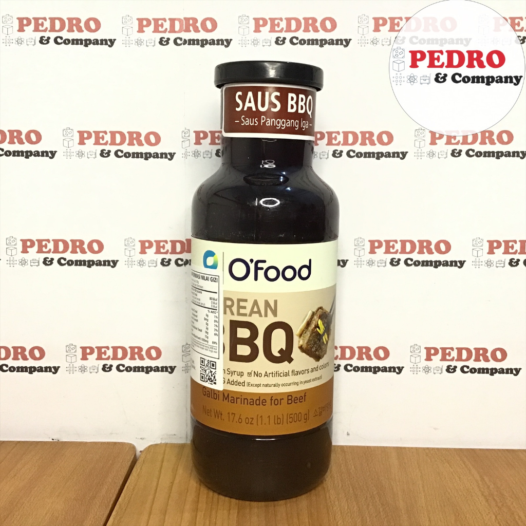 Jual Ofood korean BBQ iga 500 gram saus barbecue panggang sapi ribs