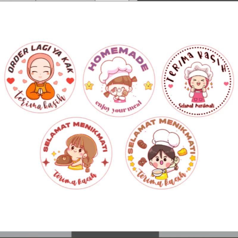 Jual Stiker Paper 2 Lembar Sticker Thank You Stiker Christmas Stiker ...