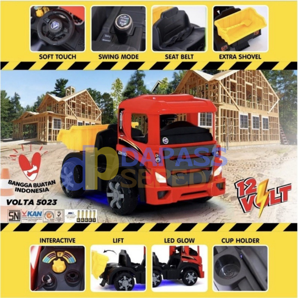 Jual MOBIL AKI TRUK PASIR MEGA TRUCK VOLTA 5032 REMOTE CONTROL | Shopee ...