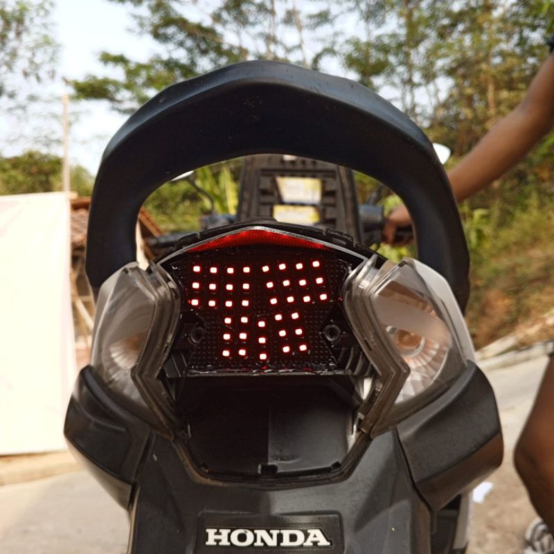 Jual Lampu led rem runing 8 mode beat fi old 2012 2013 2014 2015 ...