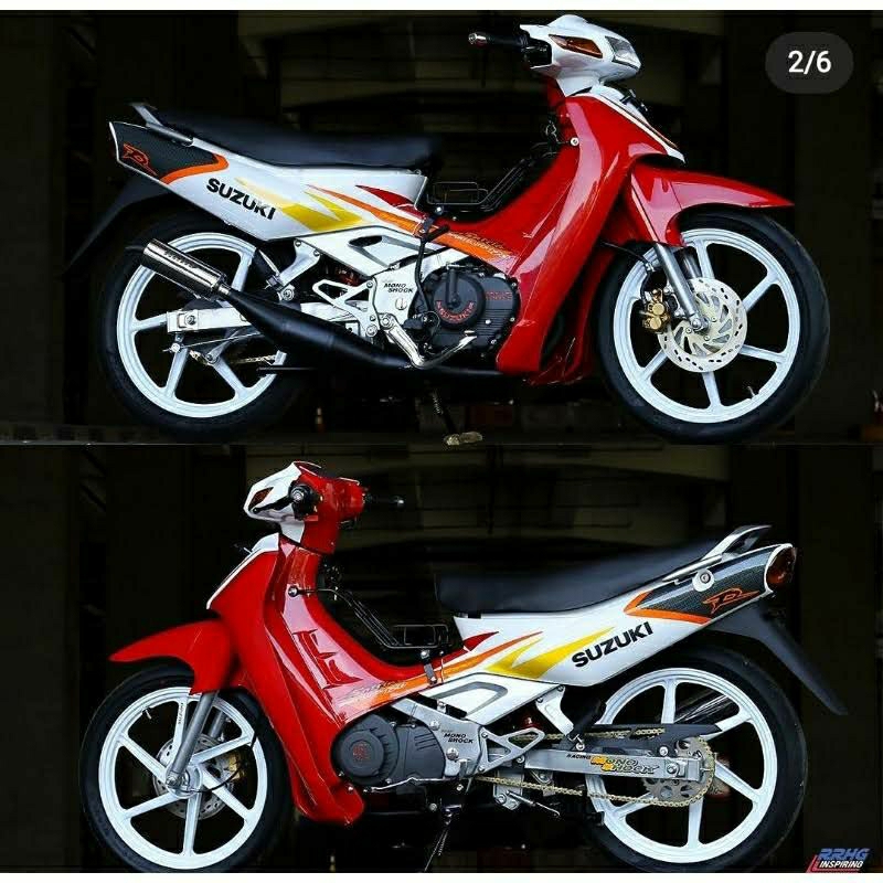 Jual (BAYAR DITEMPAT) Striping Satria Lumba tahun 2000 tipe R tipe S ...