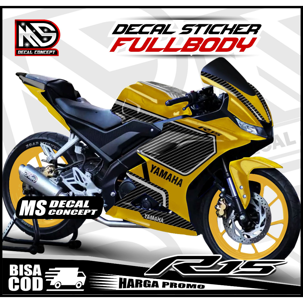 Jual (TERBARU) Decal R15 V3 Full Body Stiker R15 V3 Full Body Dekal R15 ...