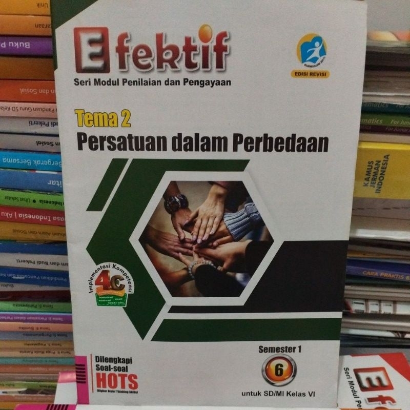 Jual LKS EFEKTIF KELAS 6 SEMESTER 1 TEMA 2 PERSATUAN DALAM PERBEDAAN ...