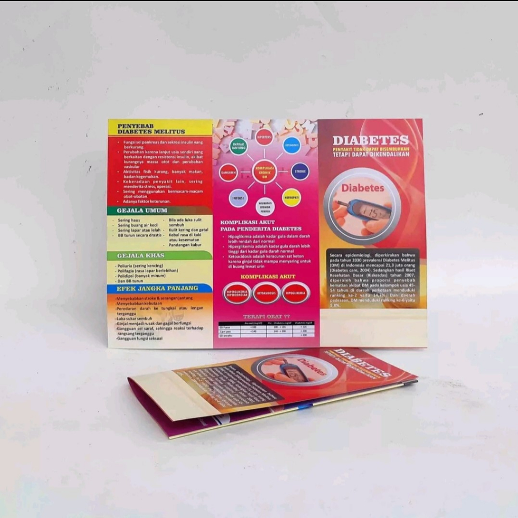 Jual Leaflet / Brosur Diabetes, Brosur Diabetes Melitus, Brosur DM ...