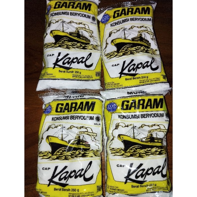 Jual Garam dapur cap kapsl kemasan 250gr 4 pcs 15 rb | Shopee Indonesia