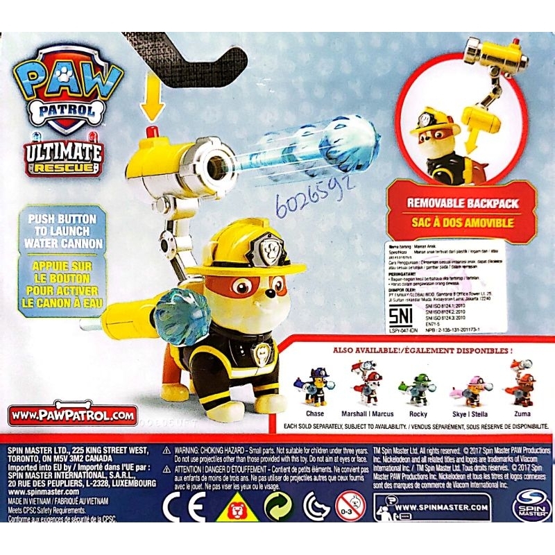 Jual Paw patrol ultimate fire rescue Rubble original | Shopee Indonesia