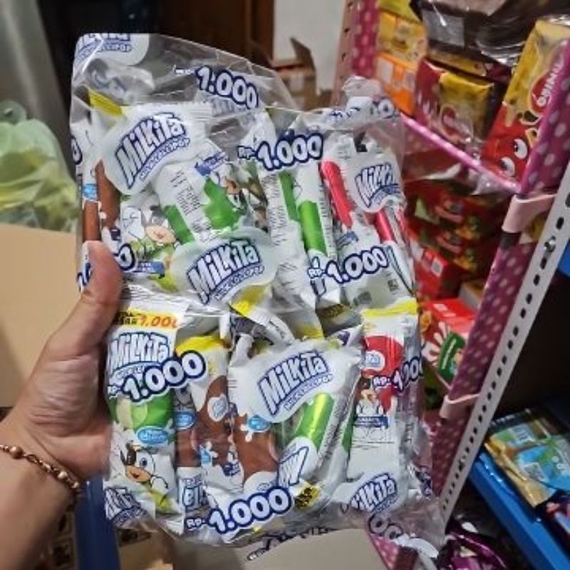 Jual Milkita Permen renceng Loli pop isi 10 pcs rp 1000 | Shopee Indonesia