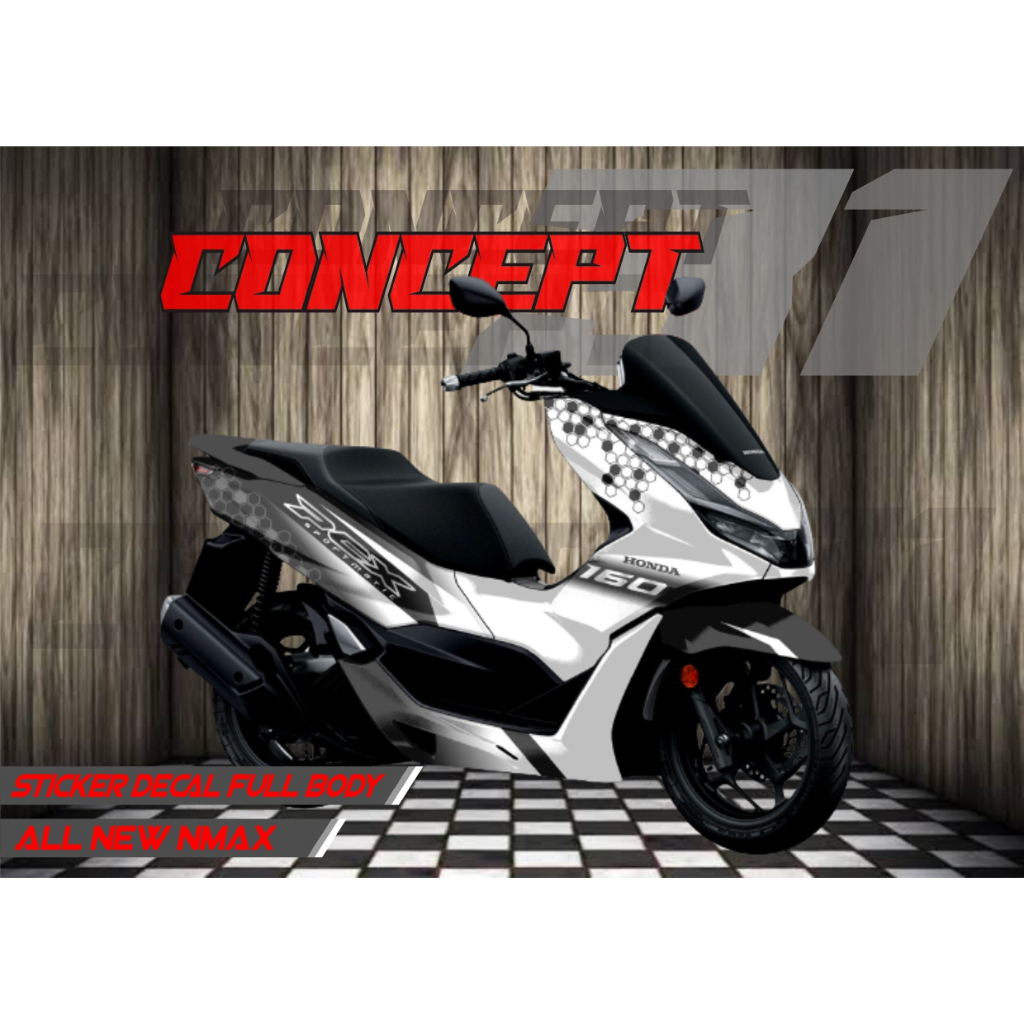 Jual Decal Sticker Honda Pcx Full Body Variasi Motif Bunga