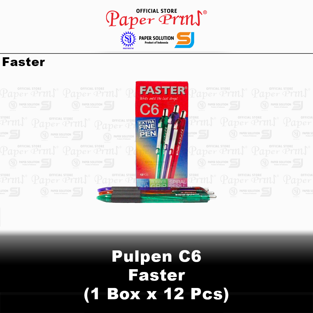 Jual Pulpen Ballpoint Ballpen C6 Faster | Shopee Indonesia