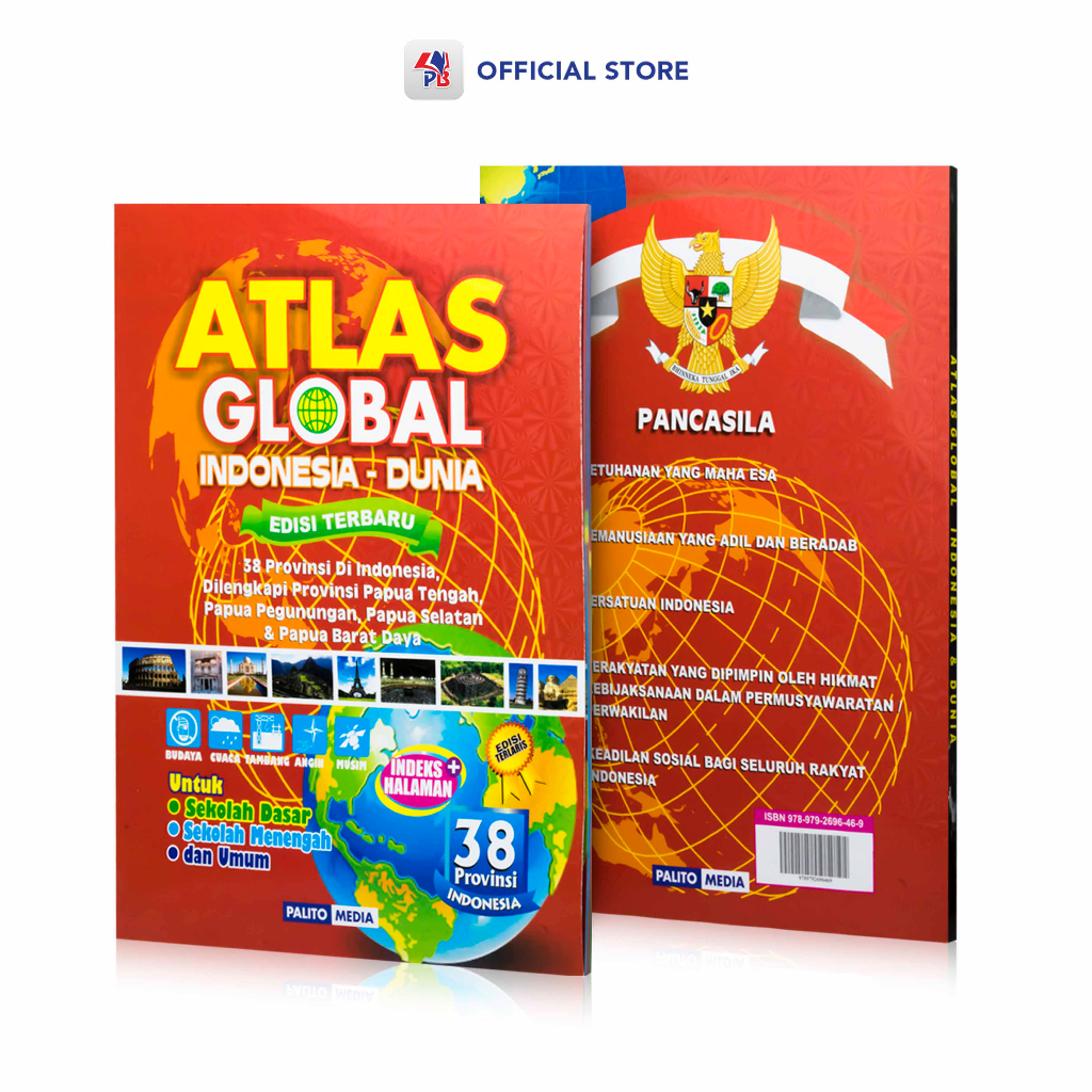 Jual Buku Atlas 38 Provinsi Edisi Terbaru / Atlas Global Indonesia Dan ...