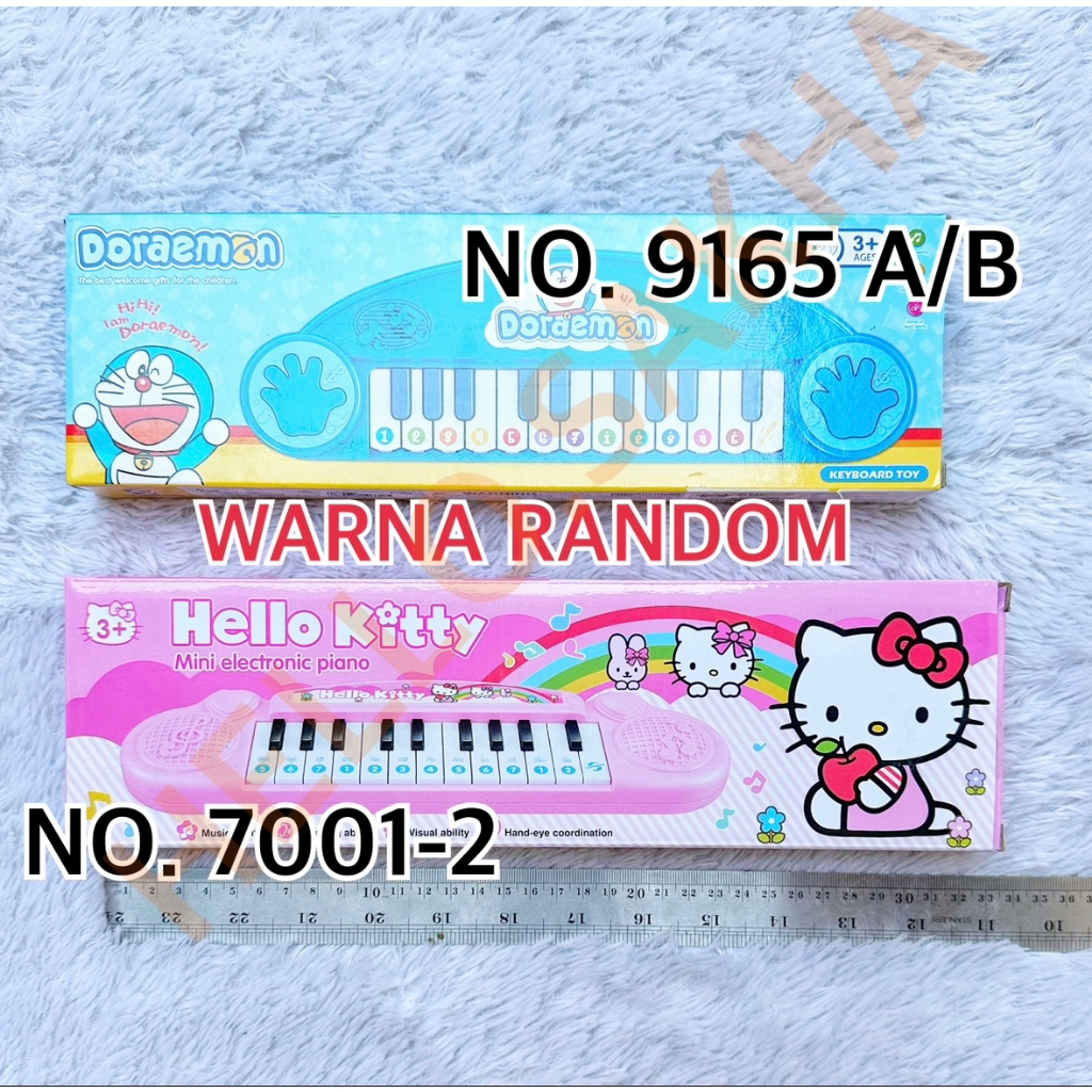 Jual MAINAN NO. 9165 A/B DAN 70012 DORAEMON HELLO KITTY ORGAN PIANO
