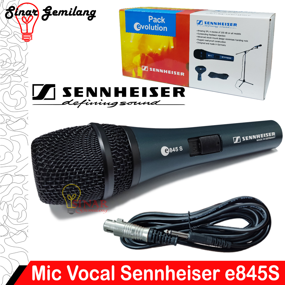 Jual Microphone Kabel Sennheiser e845S Evolution Mic Genggam Vocal