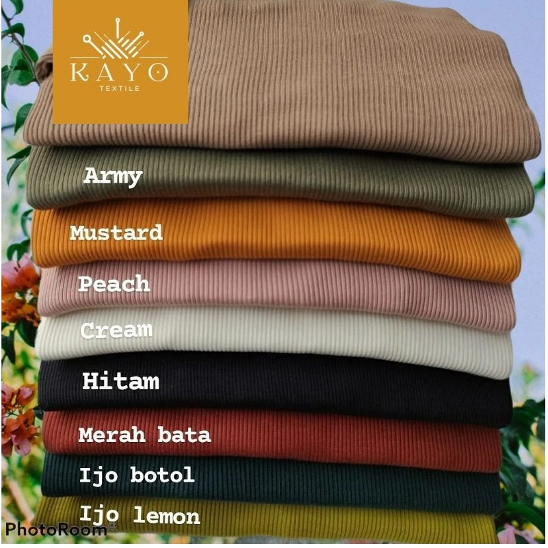Jual Kain Kaos Katun RIB Uniqlo dijual per 1kg atau 2,2m lebar 110cm # ...