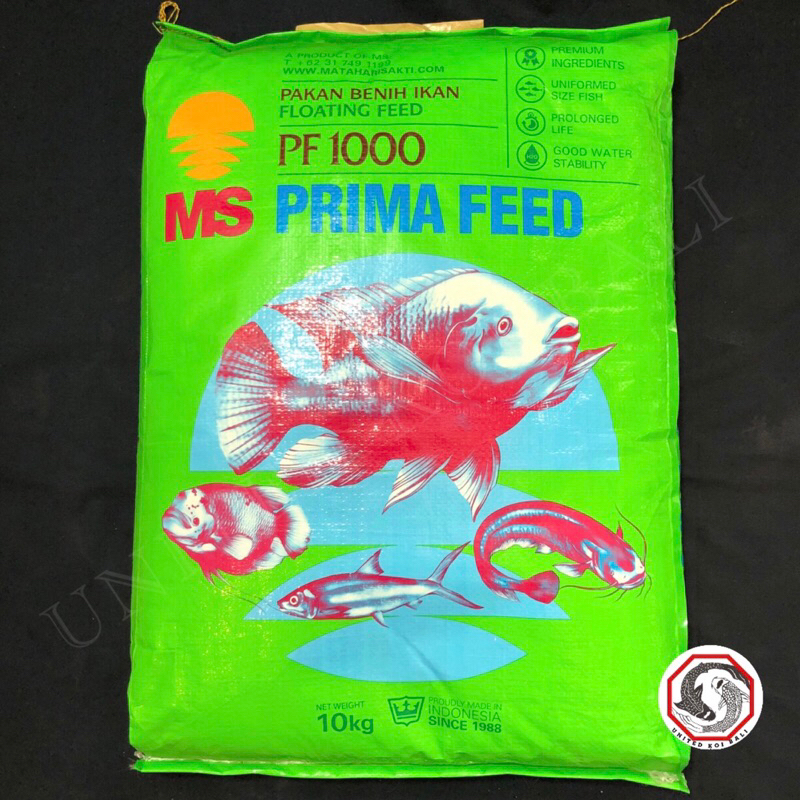 Jual Pakan Benih Ikan Pf 500 Pf 800 Pf 1000 Prima Feed 10 Kg Slow