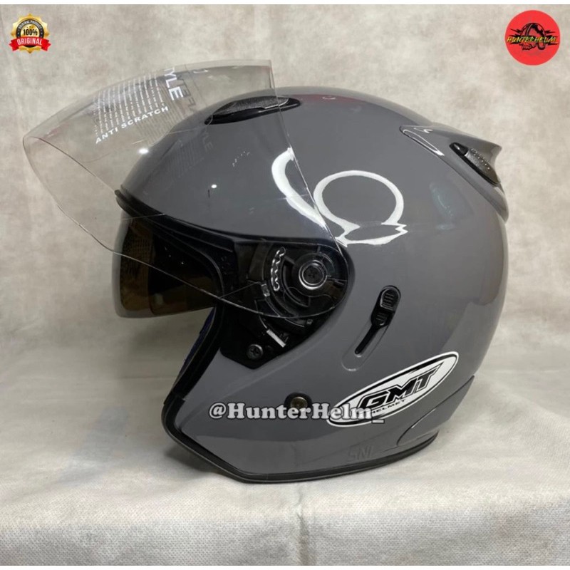 Jual Helm Sepeda Motor Half Face Gmt Centro Double Visor Original Helem