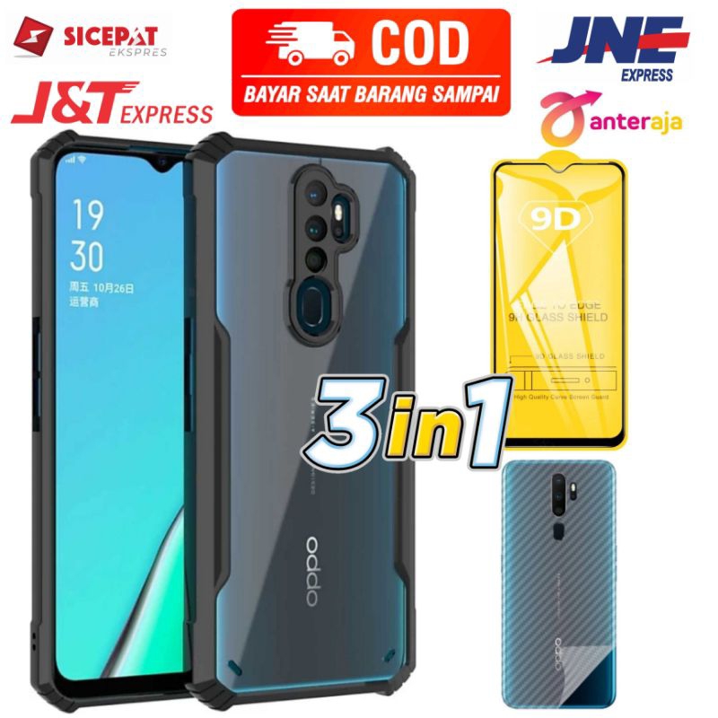 Custodia Portafoglio Per Oppo A5/A9 2020 - Flip Cover In Pelle, Grigio Con Trifoglio - Foto 3