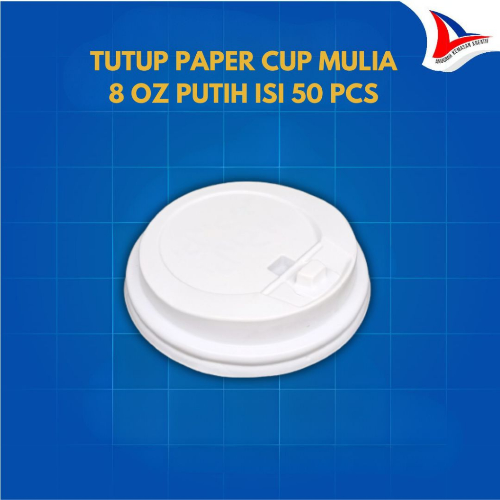 Jual Tutup Paper Cup Mulia 8 Oz Putih Isi 50 Pcs | Shopee Indonesia