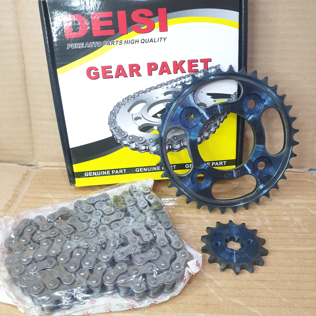 Jual GIR PAKET SUPRA FITNEW 36T 40T GIR SET PLUS RANTAI REVO BLADE ...