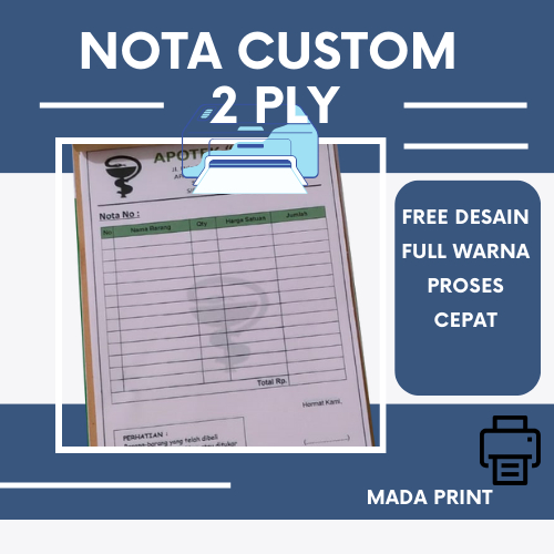 Jual CETAK NOTA NCR 2 RANGKAP 2 PLY | Shopee Indonesia