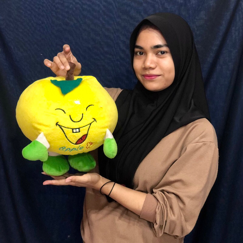 Jual Boneka Karakter Buah Apple Lucu Boneka Plush Fruit Bantal Sofa Buah Segar Boneka Apel Sni 