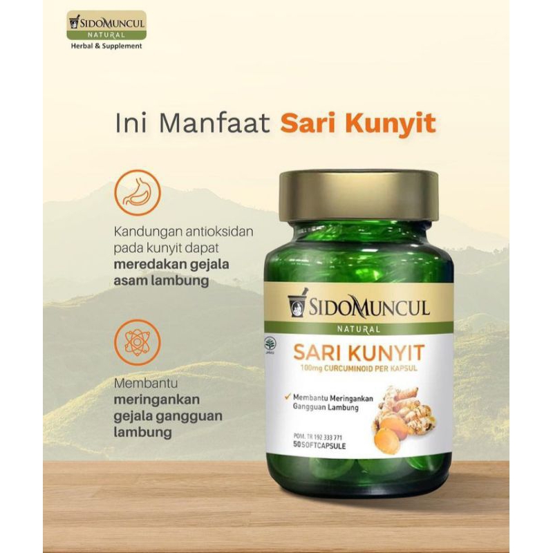 Jual Sidomuncul Sari Kunyit Softcapsule Shopee Indonesia 2785