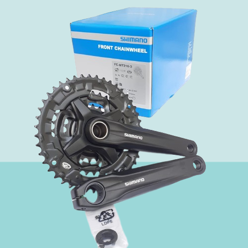 Shimano Alivio FC-T4010, Crankstel, Zwart, 17.5 x 17.5 x 3