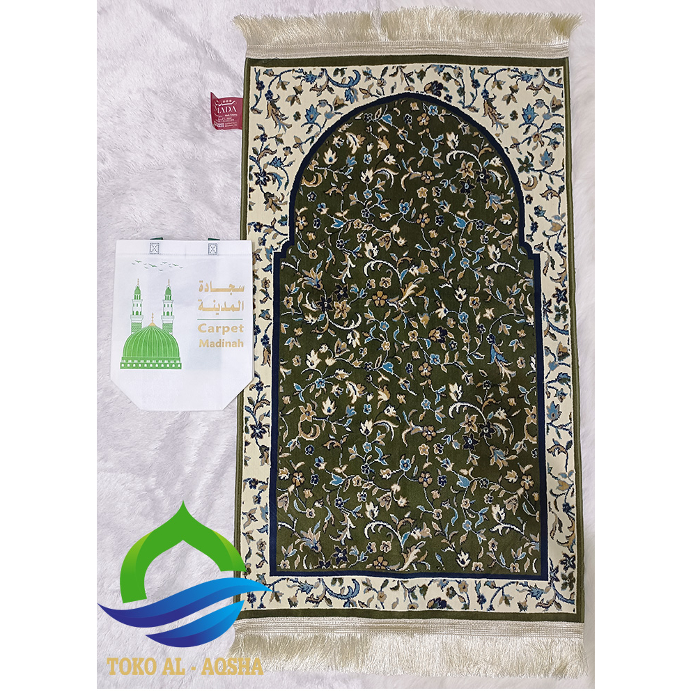 Jual Sajadah Raudhah/Raudah Mihrab Hijau - Lengkap Paperbag ori ...