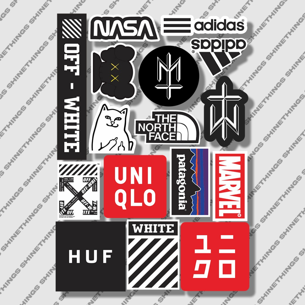 Jual stiker pack BRAND helm tumblr helmet music brand hype STICKER PACK ...