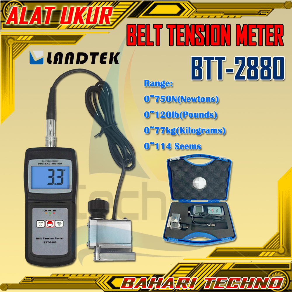 Jual Belt Tension Tester Landtek BTT-2880 BTT 2880 Ukur Tekanan Kabel ...