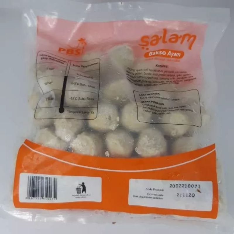 Jual Bakso Ayam Salam 500g Shopee Indonesia