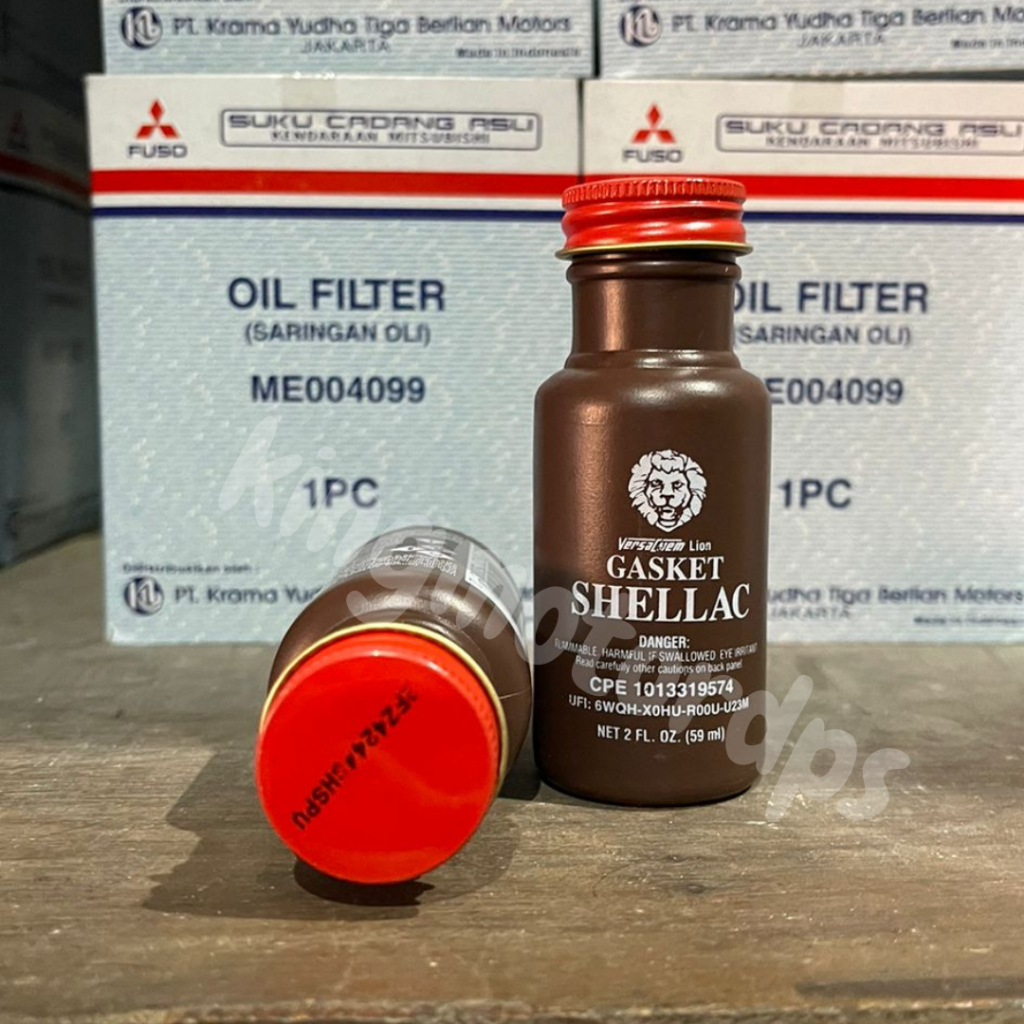 Jual KMD | Lem Gasket Shellac Lion / Lem Packing 59ml | Shopee Indonesia