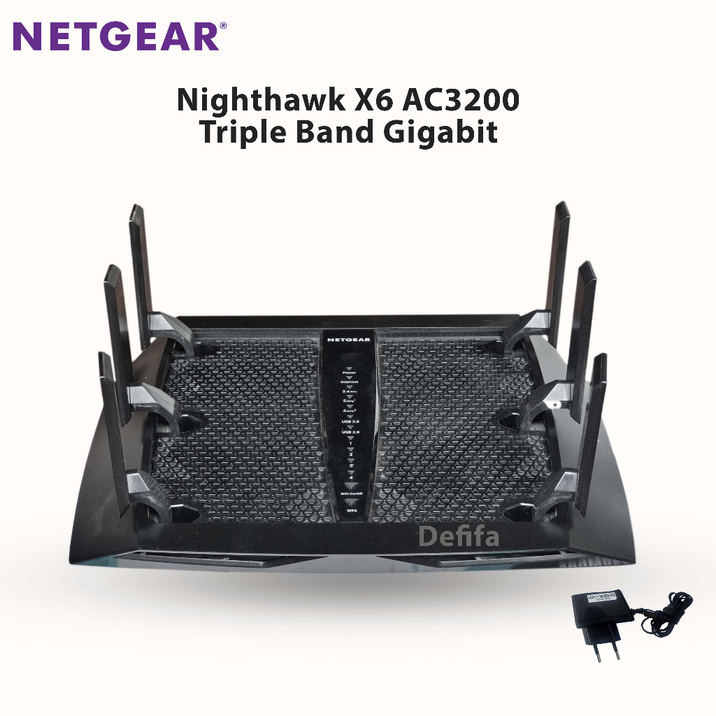 Jual Netgear R8000 Nighthawk Tri-Band WiFi Router 3.2 Gbps | Shopee ...