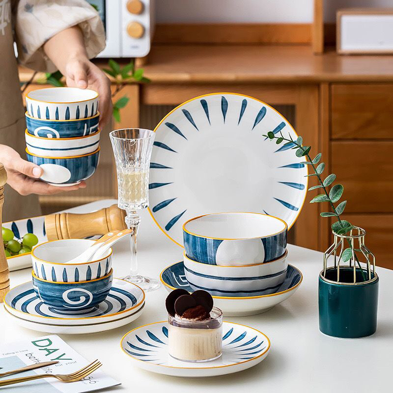 Jual Korean series/ piring makan/dinner plate/ mangkuk saji jumbo