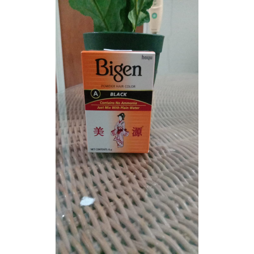 Jual Pewarna / Cat Rambut Bigen Powder Black / Hitam Hair Color (Net 6 ...