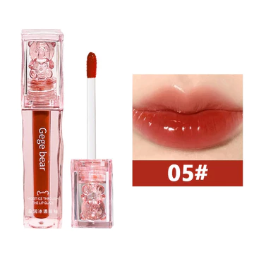【Spesial Ramadhan Terbatas】 Gege Bear Glass LipGloss Korean Lip Gloss Water LipGloss Mirror